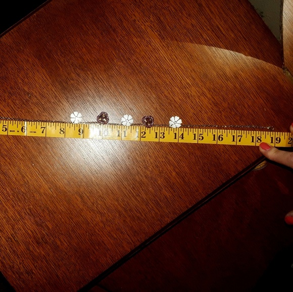 Betsey Johnson Glitter Rose Necklace - Picture 3 of 4